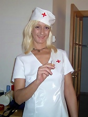 Mature nurse slut helping patient recover by pumping his pole in her hole!